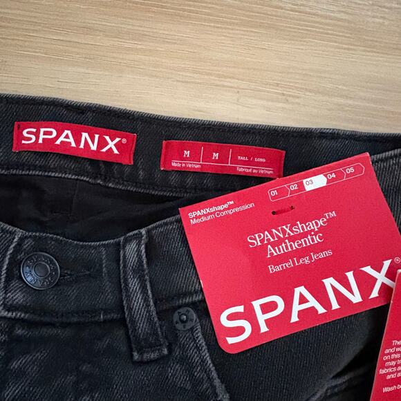 SPANXshape Authentic 360 Barrel Leg Jeans M TALL - Picture 2 of 11